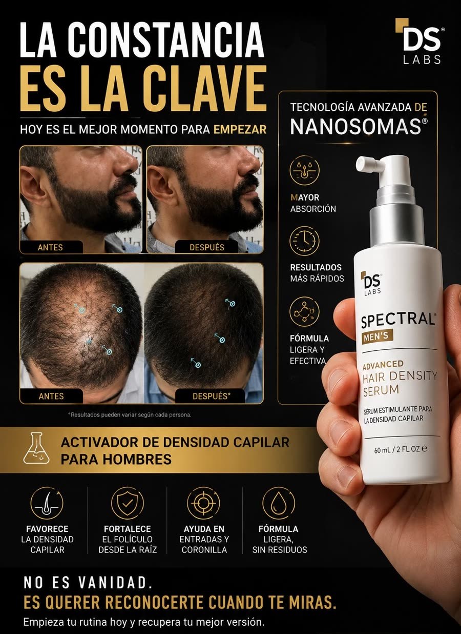 Comparación antes y después de usar Spectral Men's